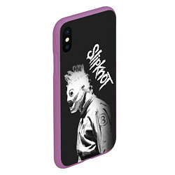 Чехол iPhone XS Max матовый SLIPKNOT, цвет: 3D-фиолетовый — фото 2