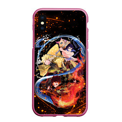 Чехол iPhone XS Max матовый KIMETSU NO YAIBA