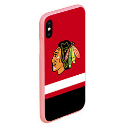 Чехол iPhone XS Max матовый Chicago Blackhawks, цвет: 3D-баблгам — фото 2