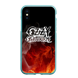 Чехол iPhone XS Max матовый Ozzy Osbourne, цвет: 3D-мятный