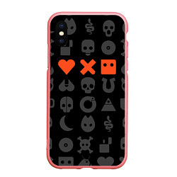 Чехол iPhone XS Max матовый LOVE DEATH ROBOTS LDR