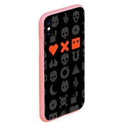 Чехол iPhone XS Max матовый LOVE DEATH ROBOTS LDR, цвет: 3D-баблгам — фото 2