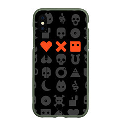 Чехол iPhone XS Max матовый LOVE DEATH ROBOTS LDR