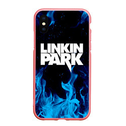 Чехол iPhone XS Max матовый LINKIN PARK, цвет: 3D-баблгам