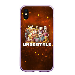 Чехол iPhone XS Max матовый UNDERTALE, цвет: 3D-сиреневый