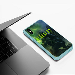 Чехол iPhone XS Max матовый STALKER 2, цвет: 3D-мятный — фото 2