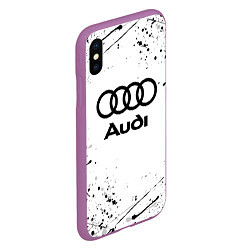 Чехол iPhone XS Max матовый AUDI, цвет: 3D-фиолетовый — фото 2