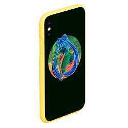 Чехол iPhone XS Max матовый СЕЙЛОР МУН, цвет: 3D-желтый — фото 2