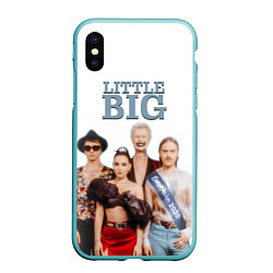 Чехол iPhone XS Max матовый Little Big, цвет: 3D-мятный