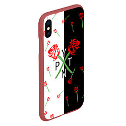 Чехол iPhone XS Max матовый PAYTON MOORMEIER - ТИКТОК, цвет: 3D-красный — фото 2