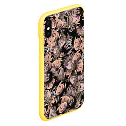 Чехол iPhone XS Max матовый Juice WRLD, цвет: 3D-желтый — фото 2
