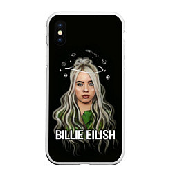 Чехол iPhone XS Max матовый BILLIE EILISH, цвет: 3D-белый