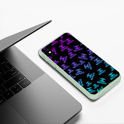 Чехол iPhone XS Max матовый Benzo Gang - Big Baby Tape, цвет: 3D-салатовый — фото 2