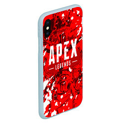 Чехол iPhone XS Max матовый APEX LEGENDS, цвет: 3D-голубой — фото 2