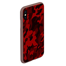 Чехол iPhone XS Max матовый RED MILITARY, цвет: 3D-коричневый — фото 2