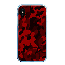 Чехол iPhone XS Max матовый RED MILITARY