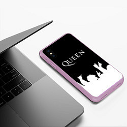 Чехол iPhone XS Max матовый QUEEN, цвет: 3D-сиреневый — фото 2