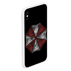 Чехол iPhone XS Max матовый Umbrella Corporation, цвет: 3D-белый — фото 2