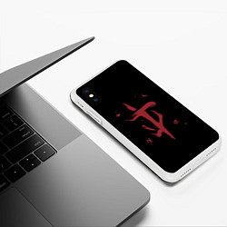 Чехол iPhone XS Max матовый Doom Mark of the Doom Slayer, цвет: 3D-белый — фото 2