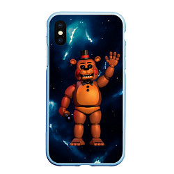 Чехол iPhone XS Max матовый Five Nights At Freddys, цвет: 3D-голубой