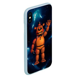 Чехол iPhone XS Max матовый Five Nights At Freddys, цвет: 3D-голубой — фото 2