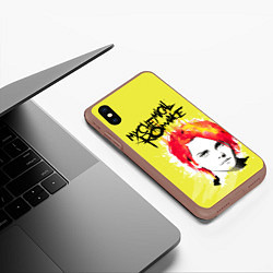 Чехол iPhone XS Max матовый My Chemical Romance, цвет: 3D-коричневый — фото 2