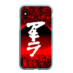 Чехол iPhone XS Max матовый AKIRA, цвет: 3D-мятный