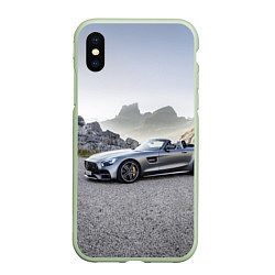 Чехол iPhone XS Max матовый Mercedes V8 Biturbo