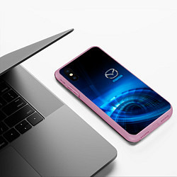 Чехол iPhone XS Max матовый MAZDA, цвет: 3D-розовый — фото 2