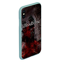 Чехол iPhone XS Max матовый Bloodborne, цвет: 3D-мятный — фото 2