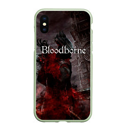 Чехол iPhone XS Max матовый Bloodborne, цвет: 3D-салатовый