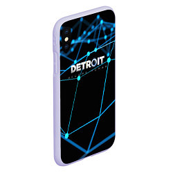 Чехол iPhone XS Max матовый Detroit:Become Human, цвет: 3D-светло-сиреневый — фото 2