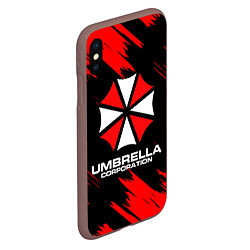 Чехол iPhone XS Max матовый Umbrella Corporation, цвет: 3D-коричневый — фото 2