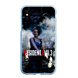 Чехол iPhone XS Max матовый RESIDENT EVIL 3