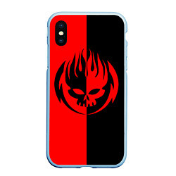 Чехол iPhone XS Max матовый THE OFFSPRING, цвет: 3D-голубой