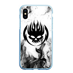 Чехол iPhone XS Max матовый THE OFFSPRING, цвет: 3D-голубой