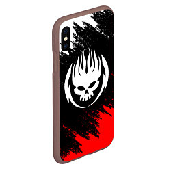 Чехол iPhone XS Max матовый THE OFFSPRING, цвет: 3D-коричневый — фото 2