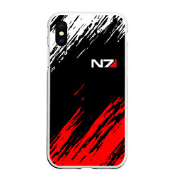 Чехол iPhone XS Max матовый MASS EFFECT N7