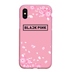 Чехол iPhone XS Max матовый BLACKPINK, цвет: 3D-розовый