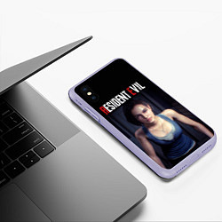 Чехол iPhone XS Max матовый Jill Valentine, цвет: 3D-светло-сиреневый — фото 2