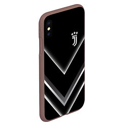 Чехол iPhone XS Max матовый Juventus F C, цвет: 3D-коричневый — фото 2