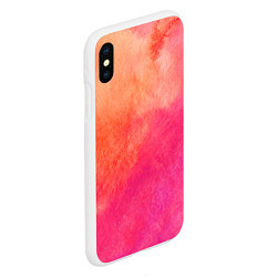 Чехол iPhone XS Max матовый Краски, цвет: 3D-белый — фото 2