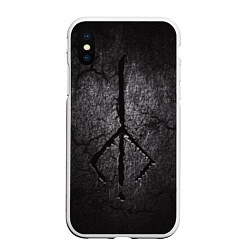 Чехол iPhone XS Max матовый BLOODBORNE HUNTER, цвет: 3D-белый