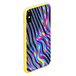 Чехол iPhone XS Max матовый DIGITAL ABSTRACT, цвет: 3D-желтый — фото 2