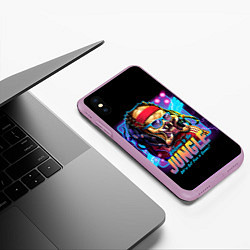 Чехол iPhone XS Max матовый PREDATOR, цвет: 3D-сиреневый — фото 2