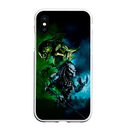 Чехол iPhone XS Max матовый PREDATOR