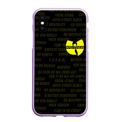 Чехол iPhone XS Max матовый WU-TANG CLAN, цвет: 3D-сиреневый