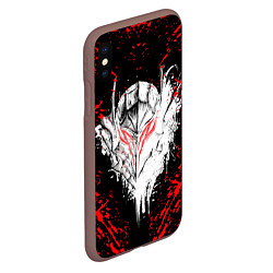 Чехол iPhone XS Max матовый BERSERK, цвет: 3D-коричневый — фото 2