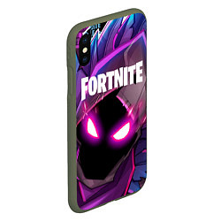 Чехол iPhone XS Max матовый FORTNITE, цвет: 3D-темно-зеленый — фото 2