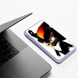 Чехол iPhone XS Max матовый SHADOW, цвет: 3D-светло-сиреневый — фото 2